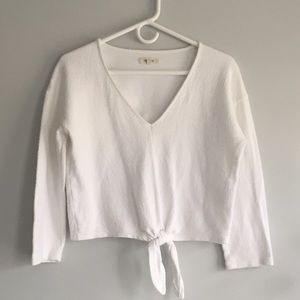 Madewell tie-front top!